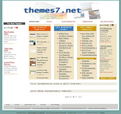 portal blogger template ecomerce