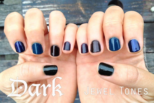 Dark Jewel Tone Nails | imshayshay.blogspot.com