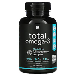 Sports Research, Total Omega-3, 120 капсул
