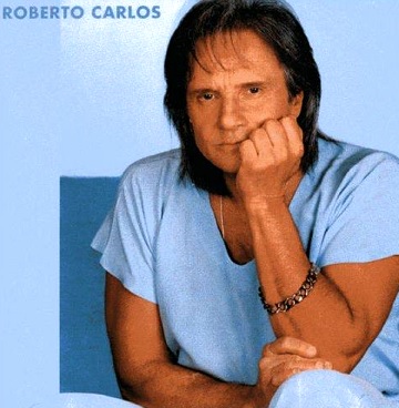 Foto de Roberto Carlos en portada de disco