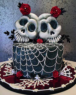 scary cake card for halloween