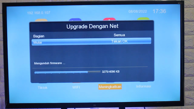 Fitur Upgrade Firmware Online Set Top Box Luby DVB-T2-01