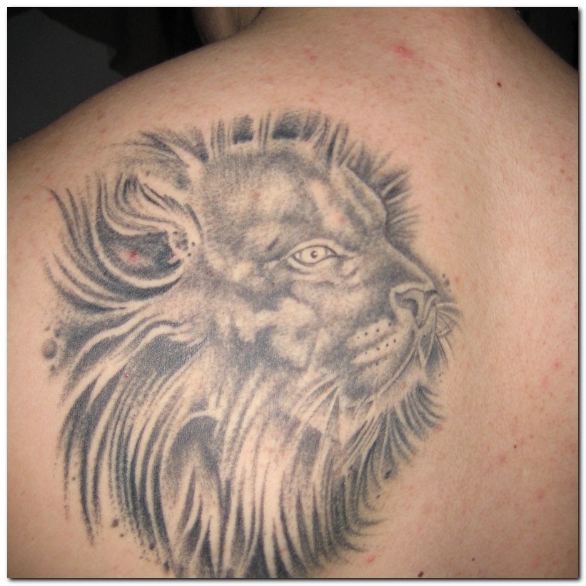 lion tattoo design. Rampant Lion, tattoo. Lion