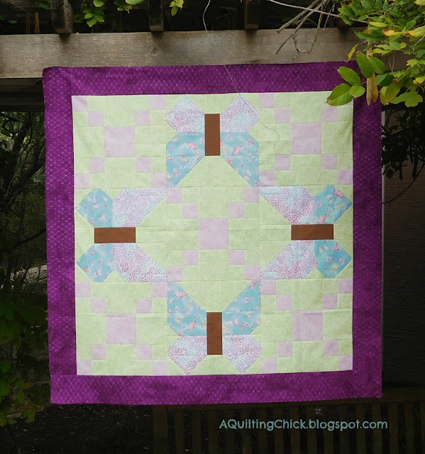 Butterfly Trellis Baby Quilt