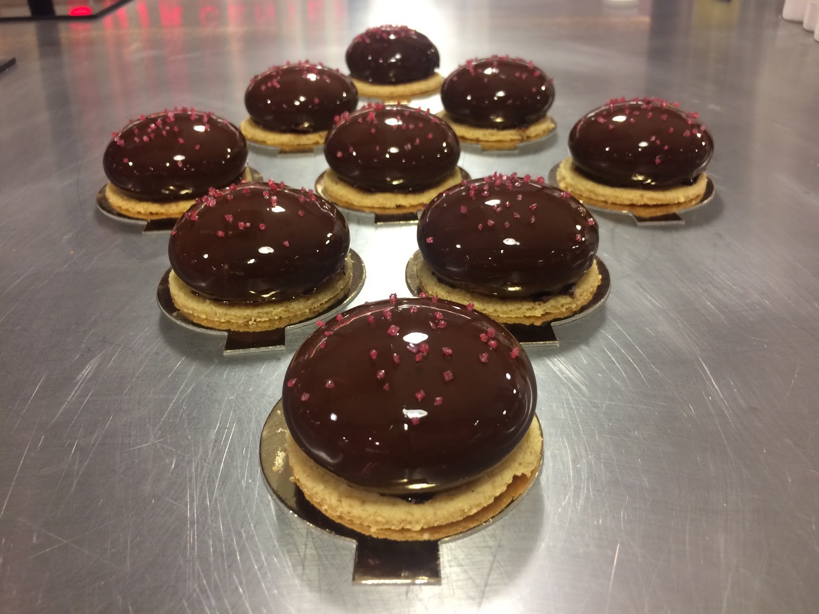 Caramel Beurre Sucré: L'entremets chocolat framboise