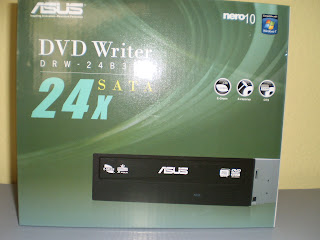 Asus DRW-24B3ST 24X DVDRW black SATA w/Nero software Retail