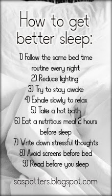 List of ways to get better sleep