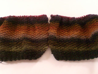Noro Kureyon knitted sleevs