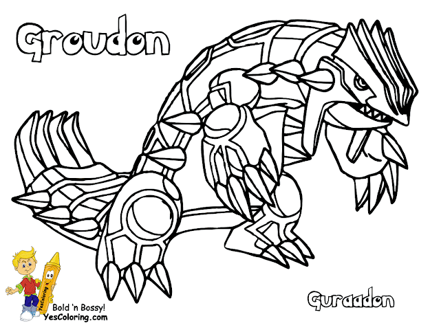 Legendary Pokemon Coloring Pages Mega Exs  Groudon Coloring Pages Index Of  