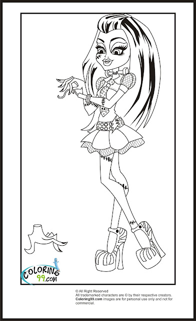 ultimate monster high coloring pages