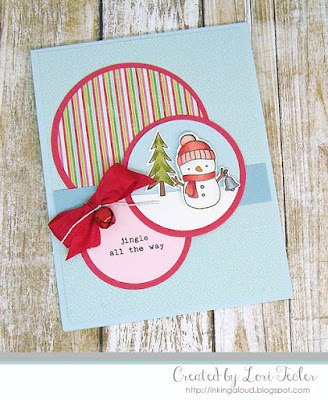 Jingle All the Way card-designed by Lori Tecler/Inking Aloud-stamps from Hello Bluebird