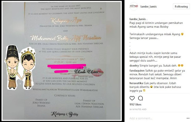 Pro Dan Kontra Undangan Pernikahan Putri Jokowi Kahiyang