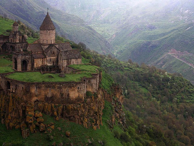 9th century Monastery of Tatev in southeastern Armenia 