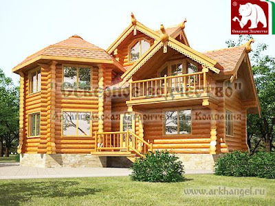 log home house plan