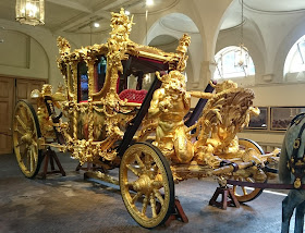 Gold State Coach at the Royal Mews, Buckingham Palace