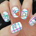 Doodle on Notebook Nail Art with Water Decal