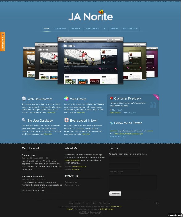 JA Norite – Grid based Joomla 2.5 template