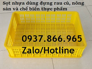 Sọt nhựa cao 15, khay nhựa, Sọt nhựa hs008, sóng nhựa đựng rau củ quả