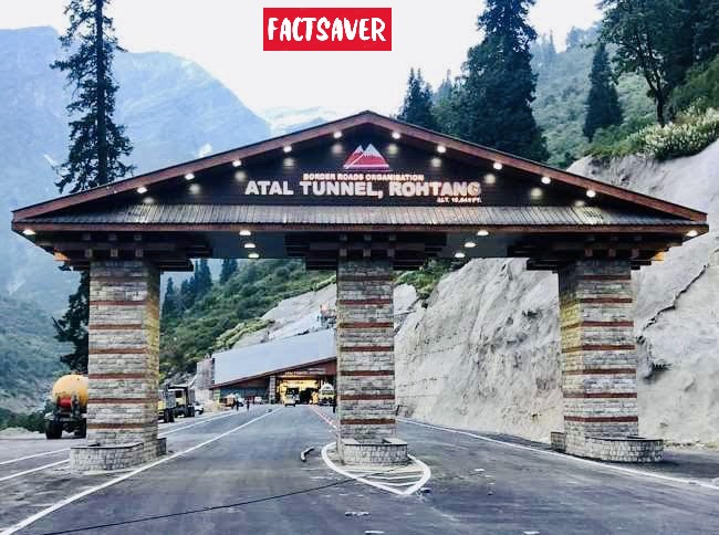 Atal Tunnel aka Rohtang Tunnel Himachal Pradesh, India