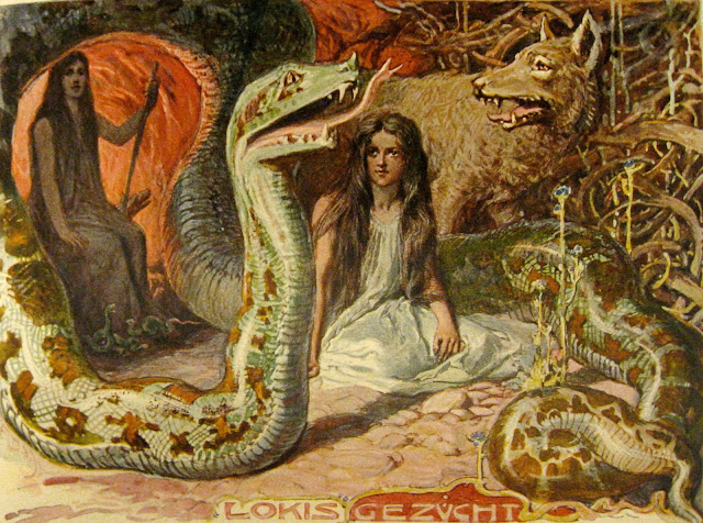 Выводок Локи; дочери Хель, Волка Фенрира и Змея Ёрмунганда