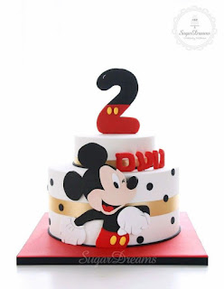 ideas de tartas o pasteles para fiesta cumpleaños Mickey Mouse 17