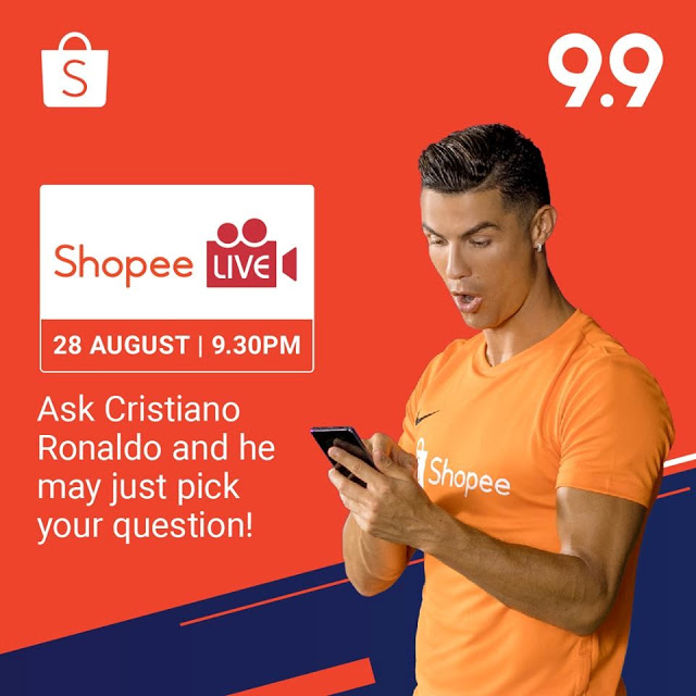 CATCH CRISTIANO RONALDO ON SHOPEE LIVE 