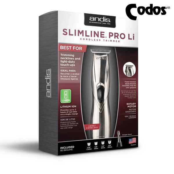 tông đơ chấn viền andis slimline pro li