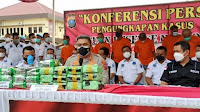 Polisi ringkus 8 tersangka pengedar sabu 23 kilogram disita