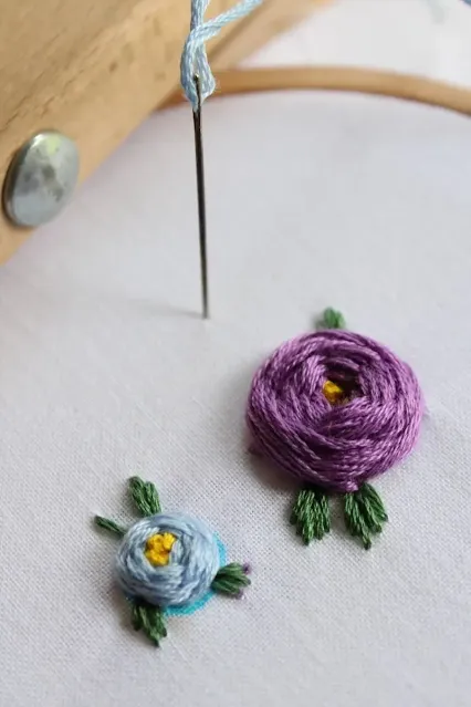 Woven Wheel Rose