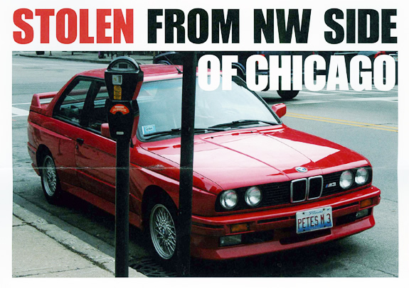 bmw m3 1991. My 1991 BMW M3 was stolen