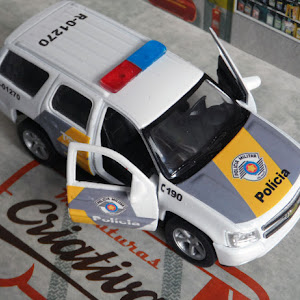 miniatura Viatura Tahoe Polícia Militar Pm Sp Rodoviária Tor