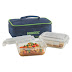 Borosil Glass Lunch Box Set of 2, 370 Safe Office Tif