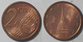 italy euro 2 cent 2008