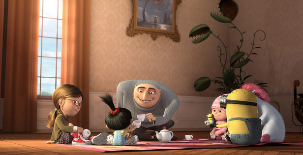 Agnus Dispicable Me. From the left : Margo, Agnes,