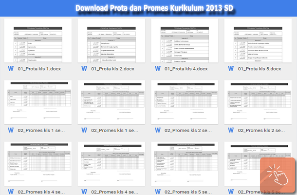 Download Contoh Prota dan Promes Kurikulum 2013 SD 