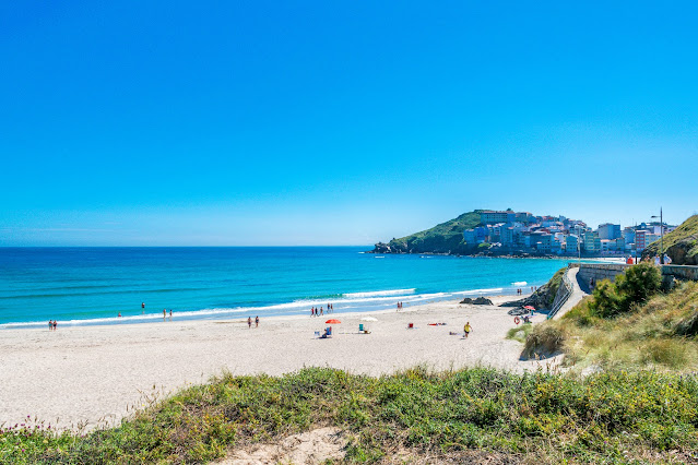 Imagen de la Playa de Canido desde el mirador