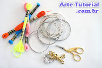 Material para decorar pulseira ou bracelete