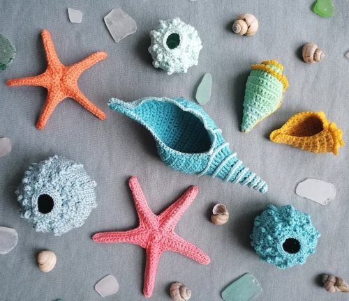 Crochet Shells and Sealife
