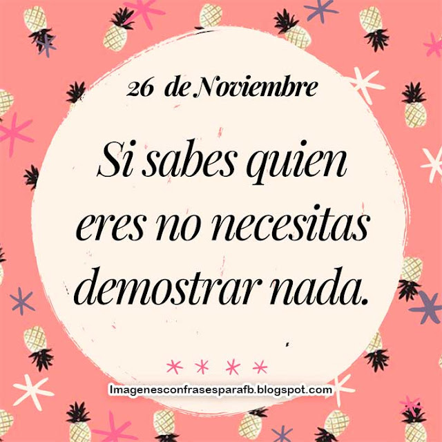 Frase del Día 26 de Noviembre