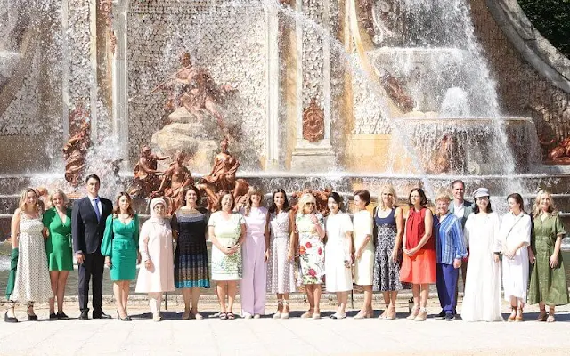 Queen Letizia wore a new dress by Laura Bernal. Jill Biden, Begona Gomez, Kim Keon-hee, Andrea Levite, Lydia Abela