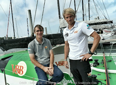 Maxime Sorel et Sam Manuard sur V&B à Lorient.