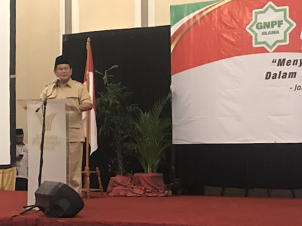 Prabowo: Mulai Malam Ini Saya Sebut HRS Imam Besar
