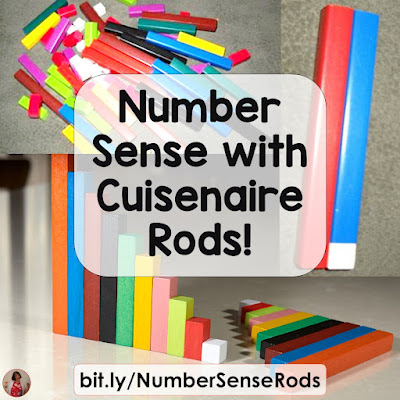 Many children need "Hands-on" in order to develop number sense. Here are a few ideas for developing this number sense, using Cuisenaire Rods.