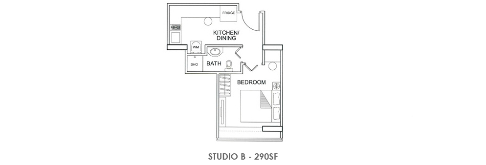 Fortville Studio B Floorplan