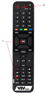 Bán Remote đầu thu HD VTVcab ( điều khiển đầu HD) | điều khiển tivi các loại | Shopphukien