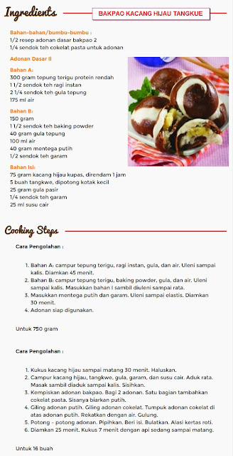 Resep Bakpao Kacang Tangkue - Garam10