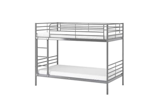 double iron bed