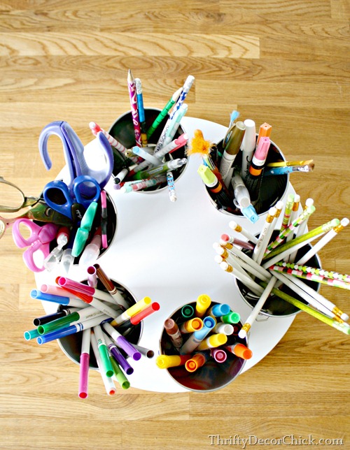 lazy susan craft caddy
