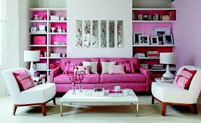 Pink Living Room Interior Design Ideas