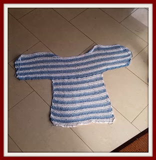 crocheted beach tunic - half of